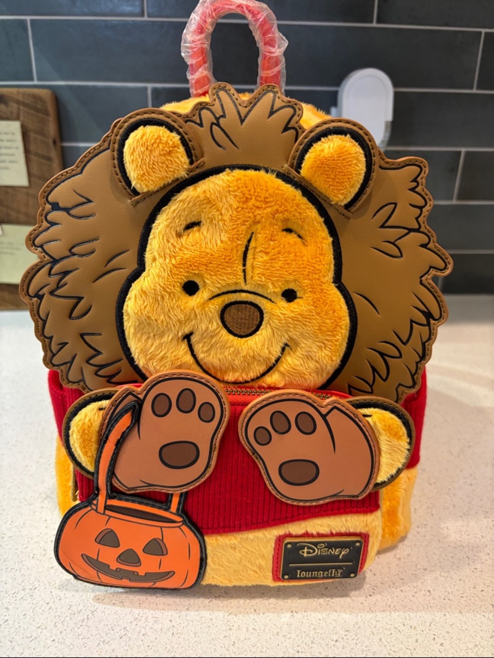 Loungefly Winnie the Pooh As A Lion Backpack NWT Glows In The Dark